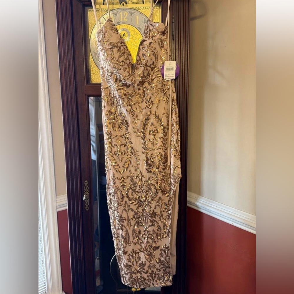 NWT Elegant Sequin Embellished Dress AXS- Windsor